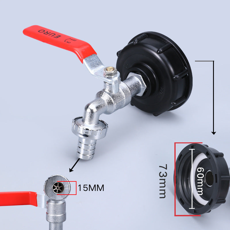 Ton Barrel Brass Faucet Adapter Cover Adapter