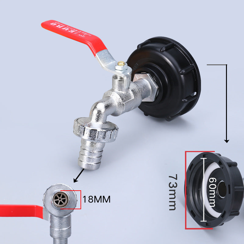 Ton Barrel Brass Faucet Adapter Cover Adapter