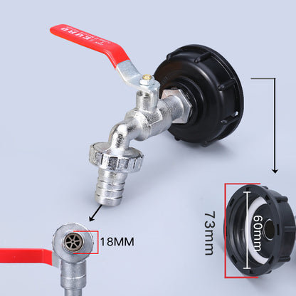 Ton Barrel Brass Faucet Adapter Cover Adapter